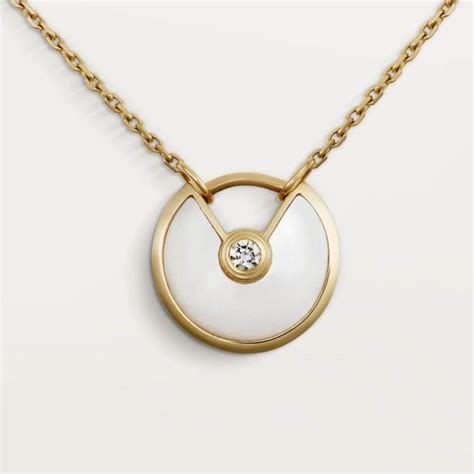 replica cartier amulette necklace|cartier interlocking necklace.